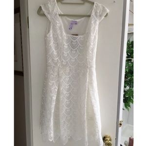 Francesca’s White Lace Dress